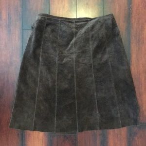 Suedessence brown skirt (size 12)